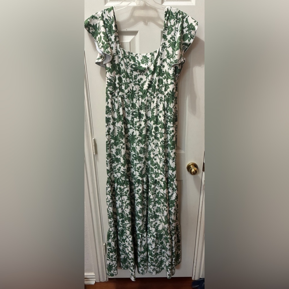 Smith & Quinn Elegant Green Floral Maxi Dress